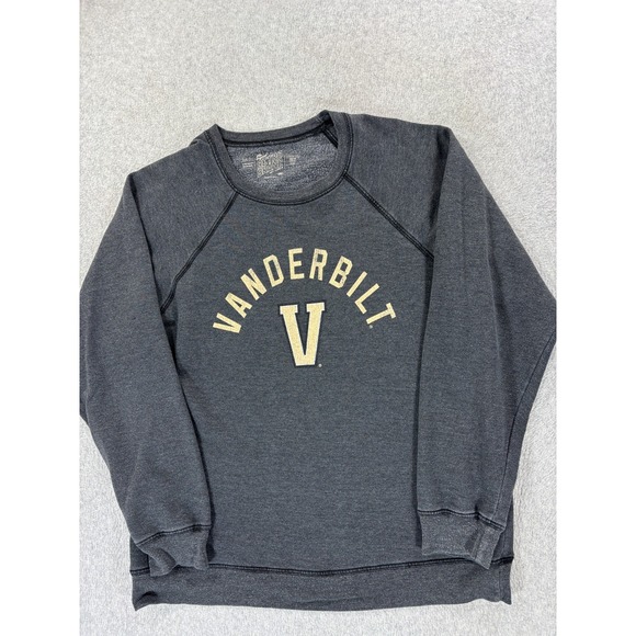 Vanderbilt Commodores Retro Brand Campus Crew Sweatshirt (Men's Large) Gray - Picture 1 of 13